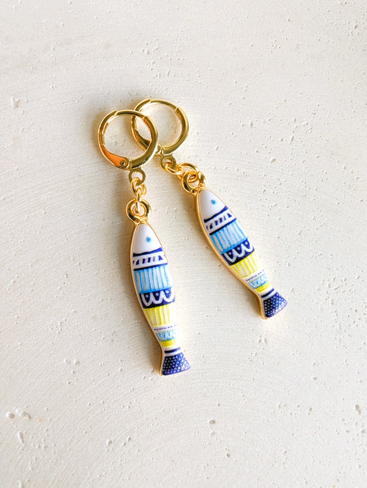 Boucles d'oreilles Sardine