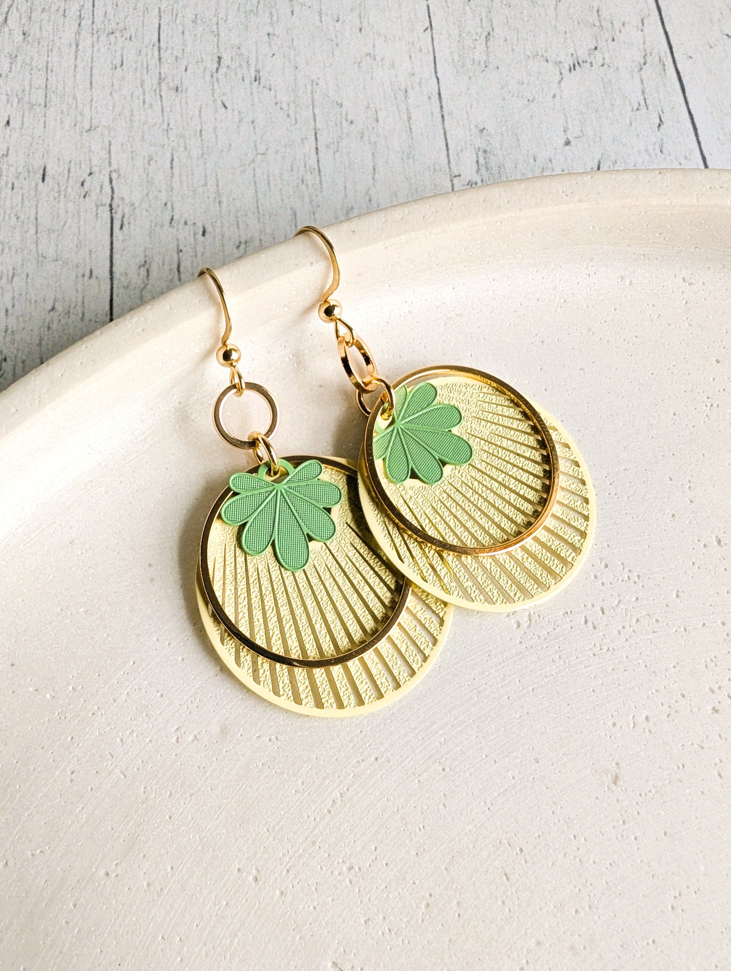 Boucles d'oreilles Vanille